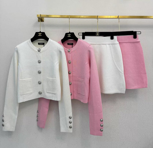Short Jacket + Skirt Set