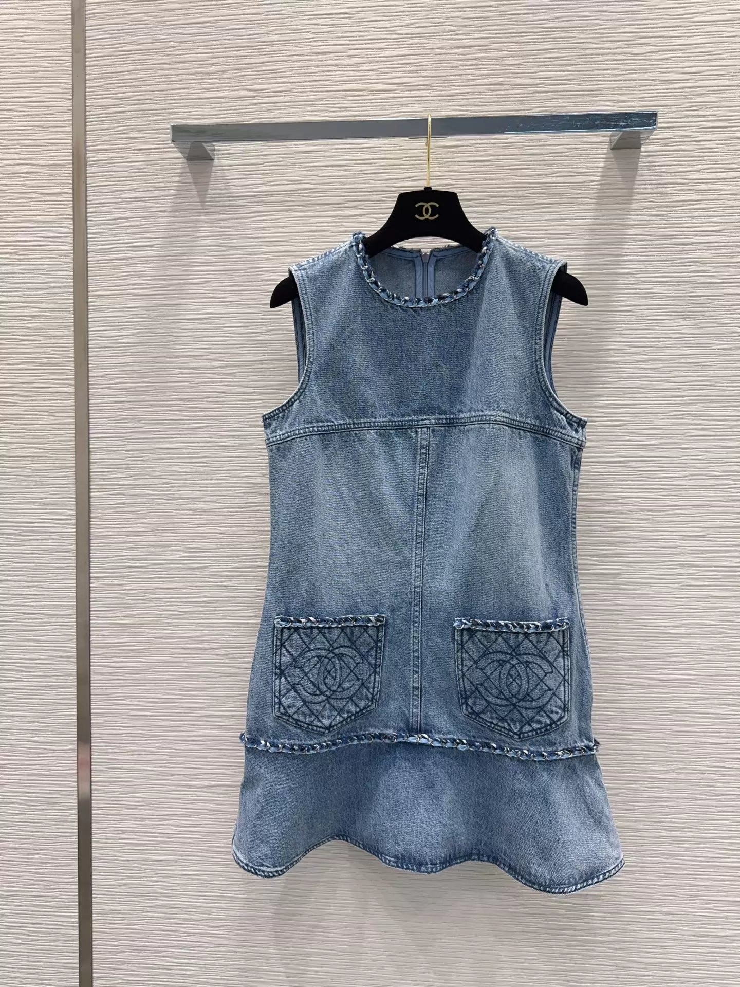 Denim vest dress