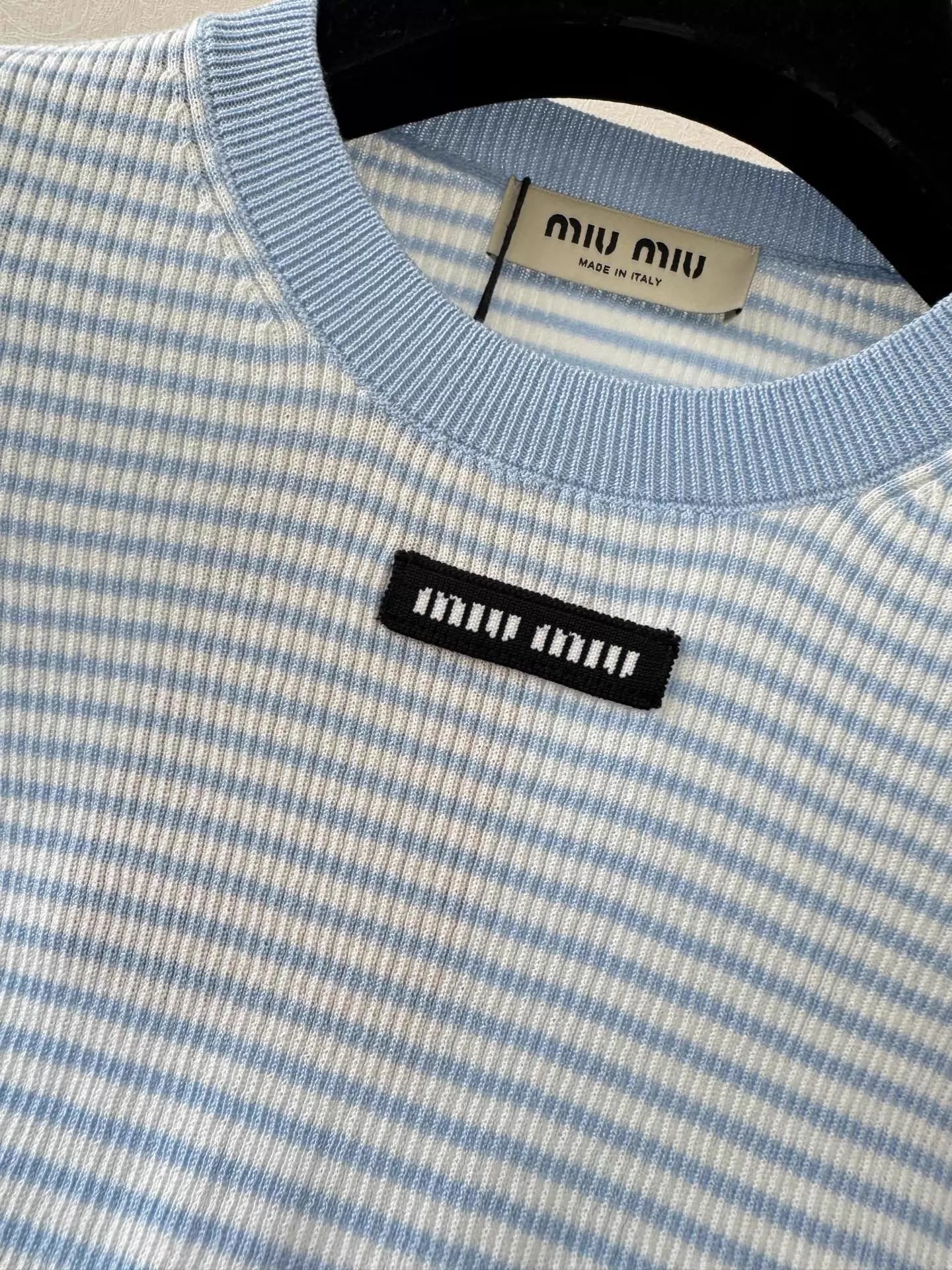 26ss Striped Knit Short-Sleeve T-Shirt
