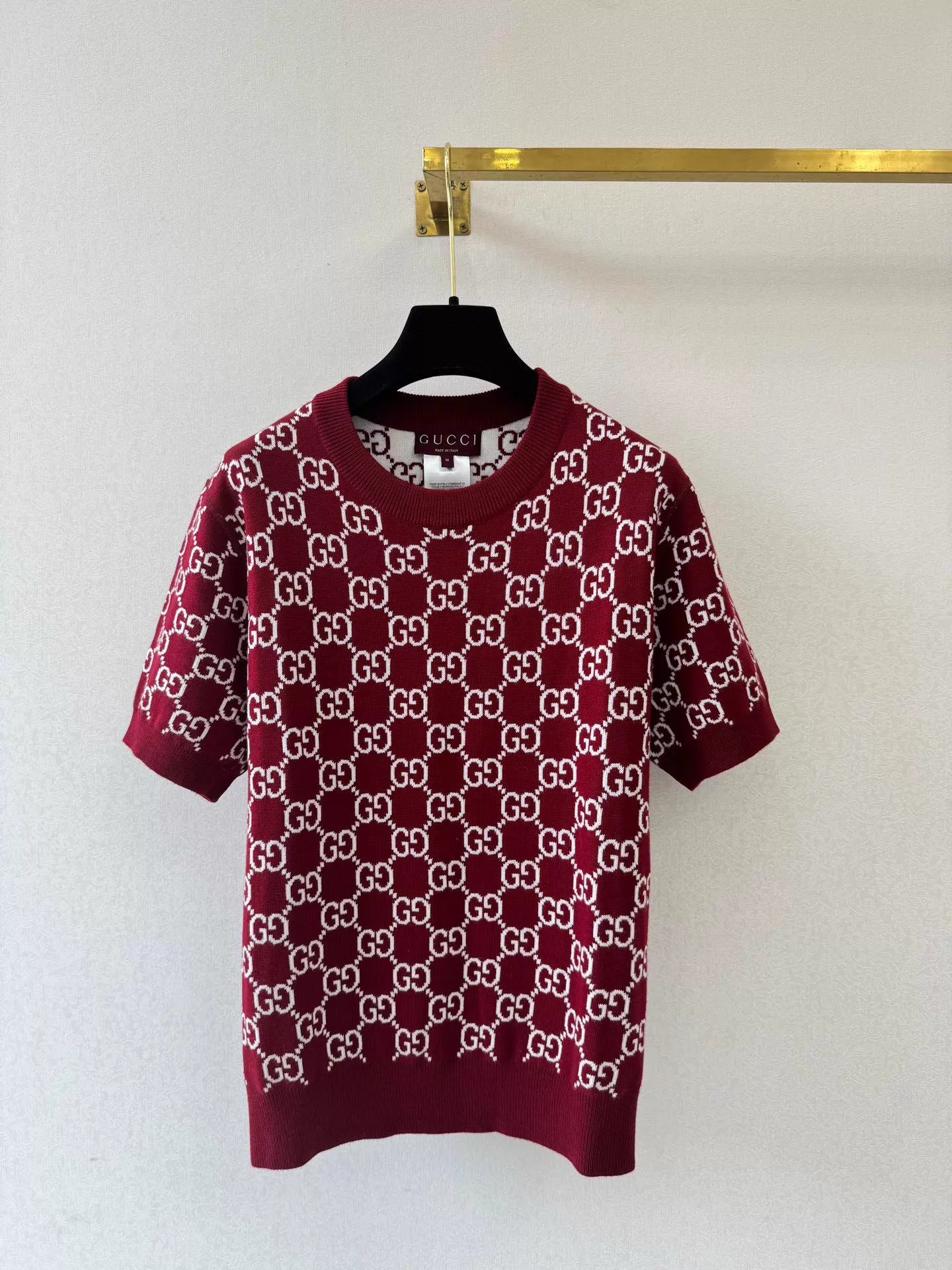 26ss G Jacquard Knit T-Shirt
