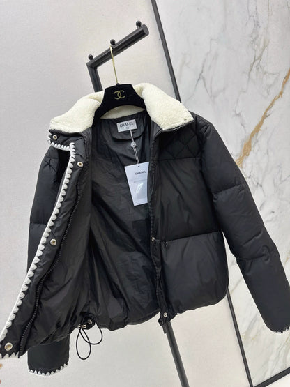 Standing collar down jacket