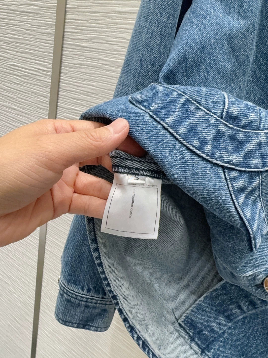 26New Logo Long Sleeve Denim Shirt
