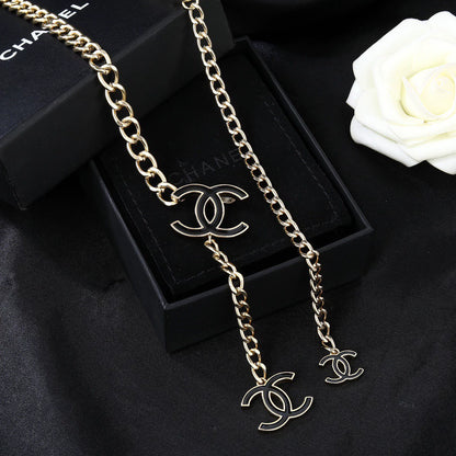 Gold chain waist chain