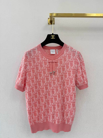 26ss Jacquard Knit T-shirt