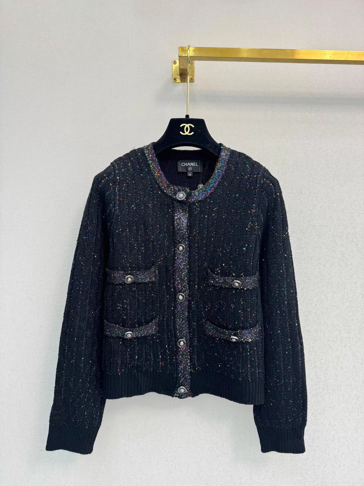 Tweed Short Knit Cardigan
