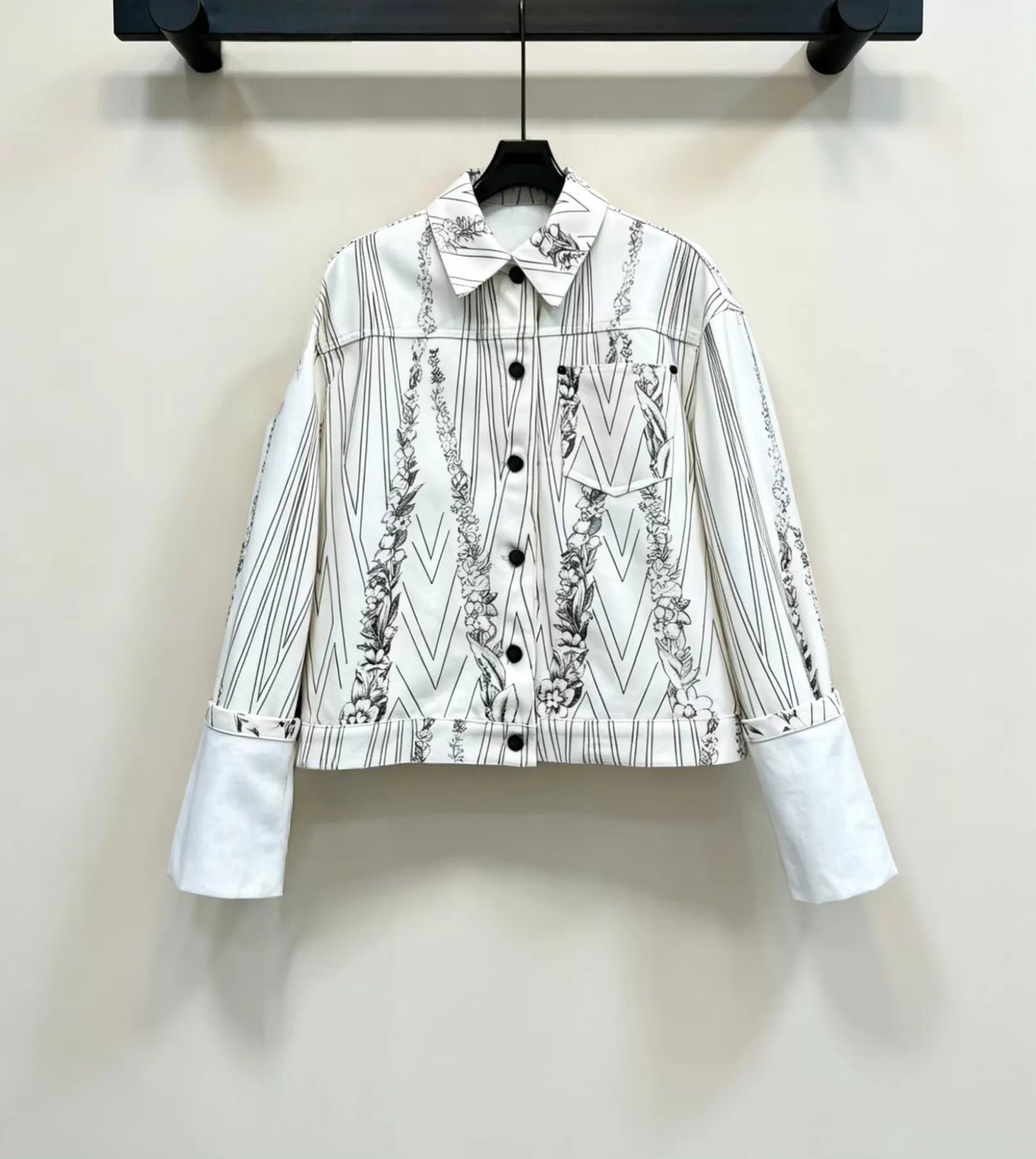 26ss Printed Denim Jacket/Jeans