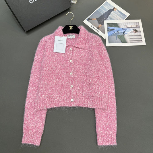 Pocket Single-breasted Lapel Cardigan
