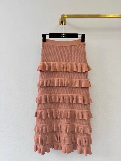 26ss Ruffled Knit Set