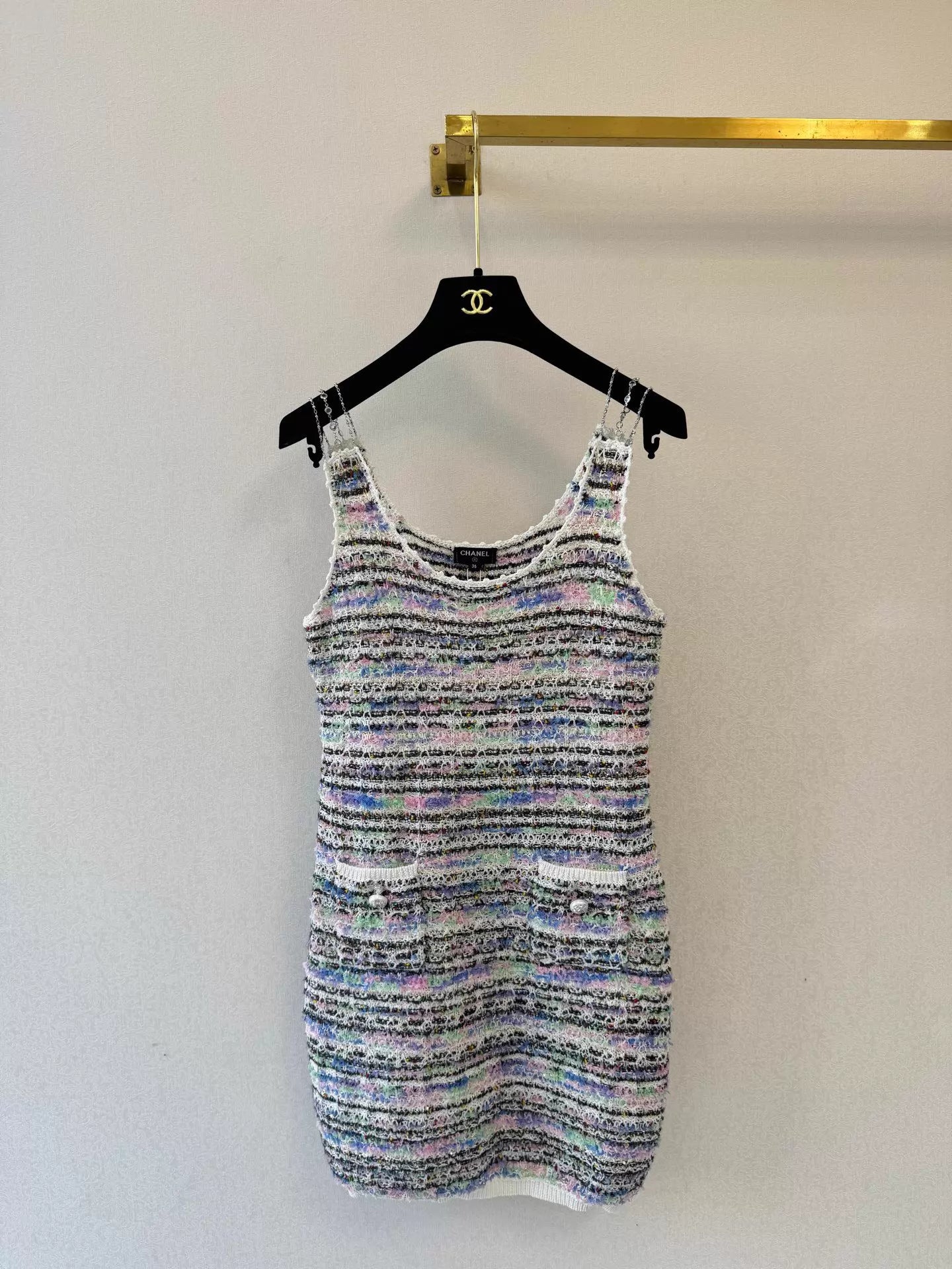 Tweed sleeveless dress