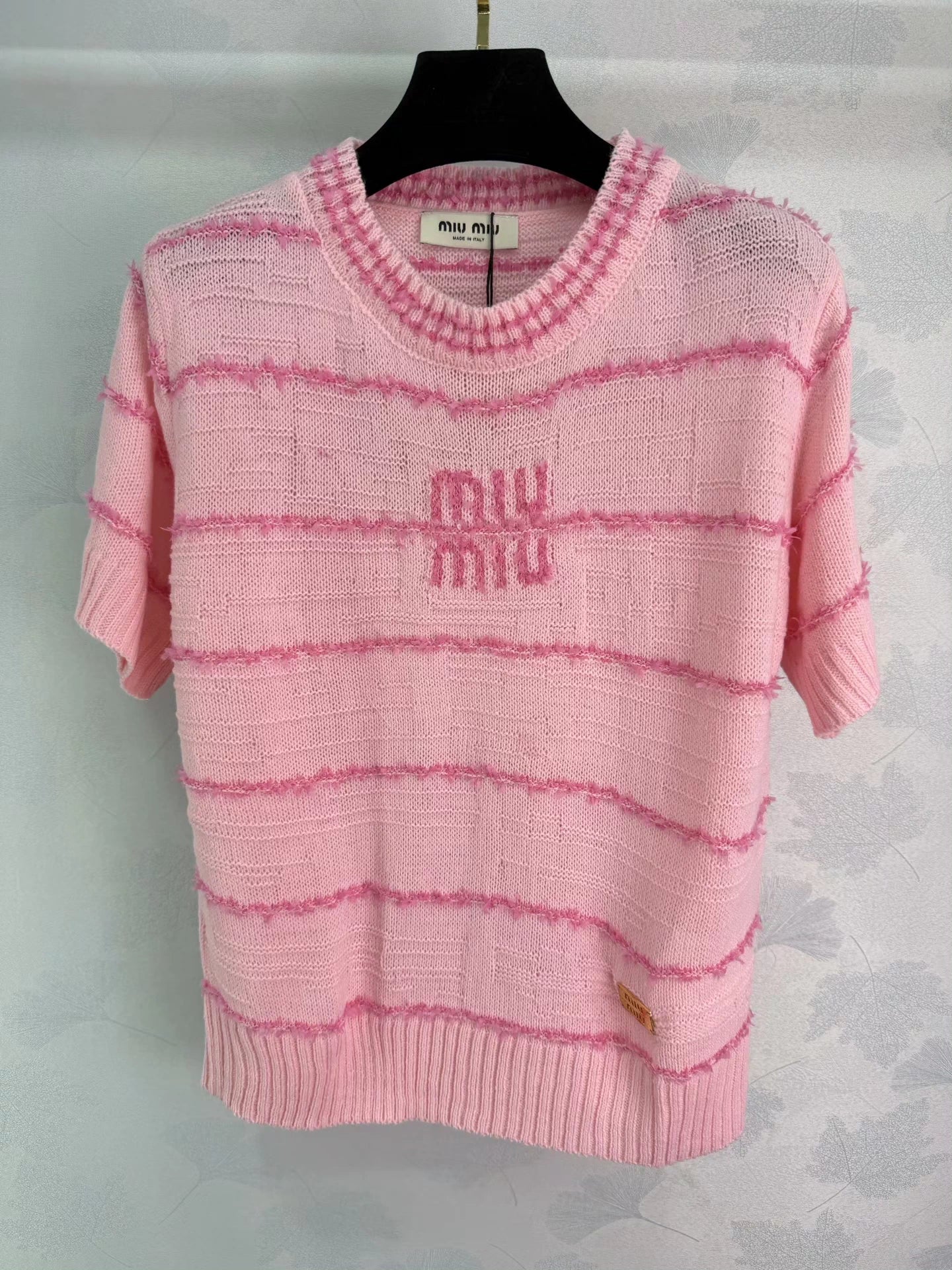 Striped Knit Short-Sleeve T-Shirt