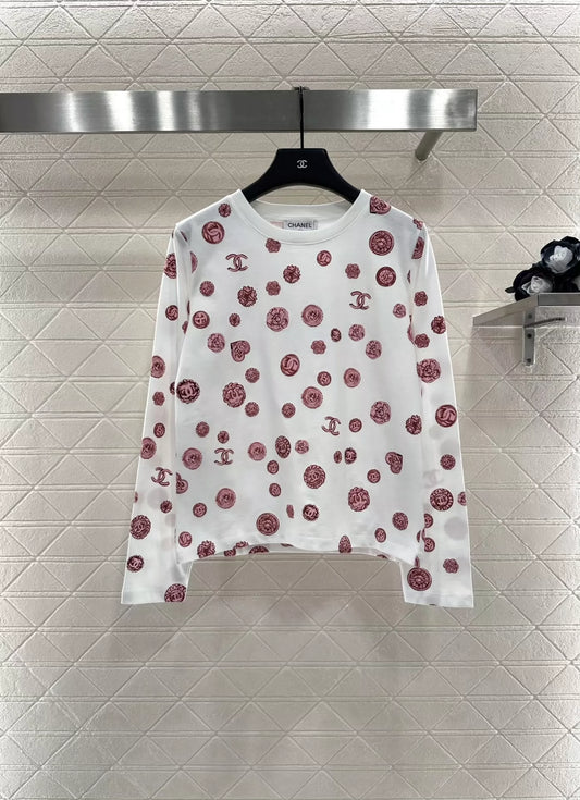 25fw Camellia Round Neck Long Sleeve