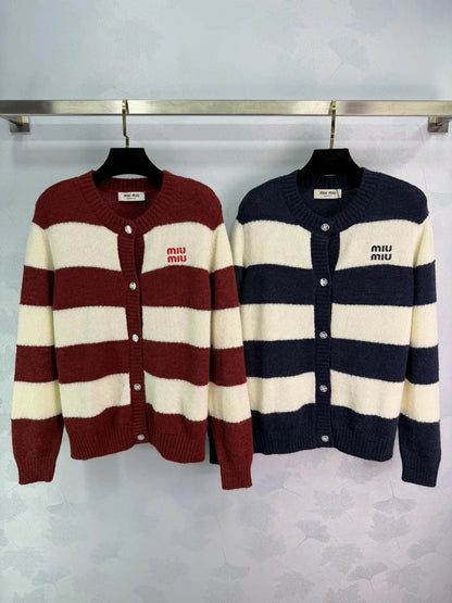 Striped Knit Cardigan