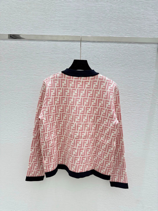 25fw Old flower knitted cardigan