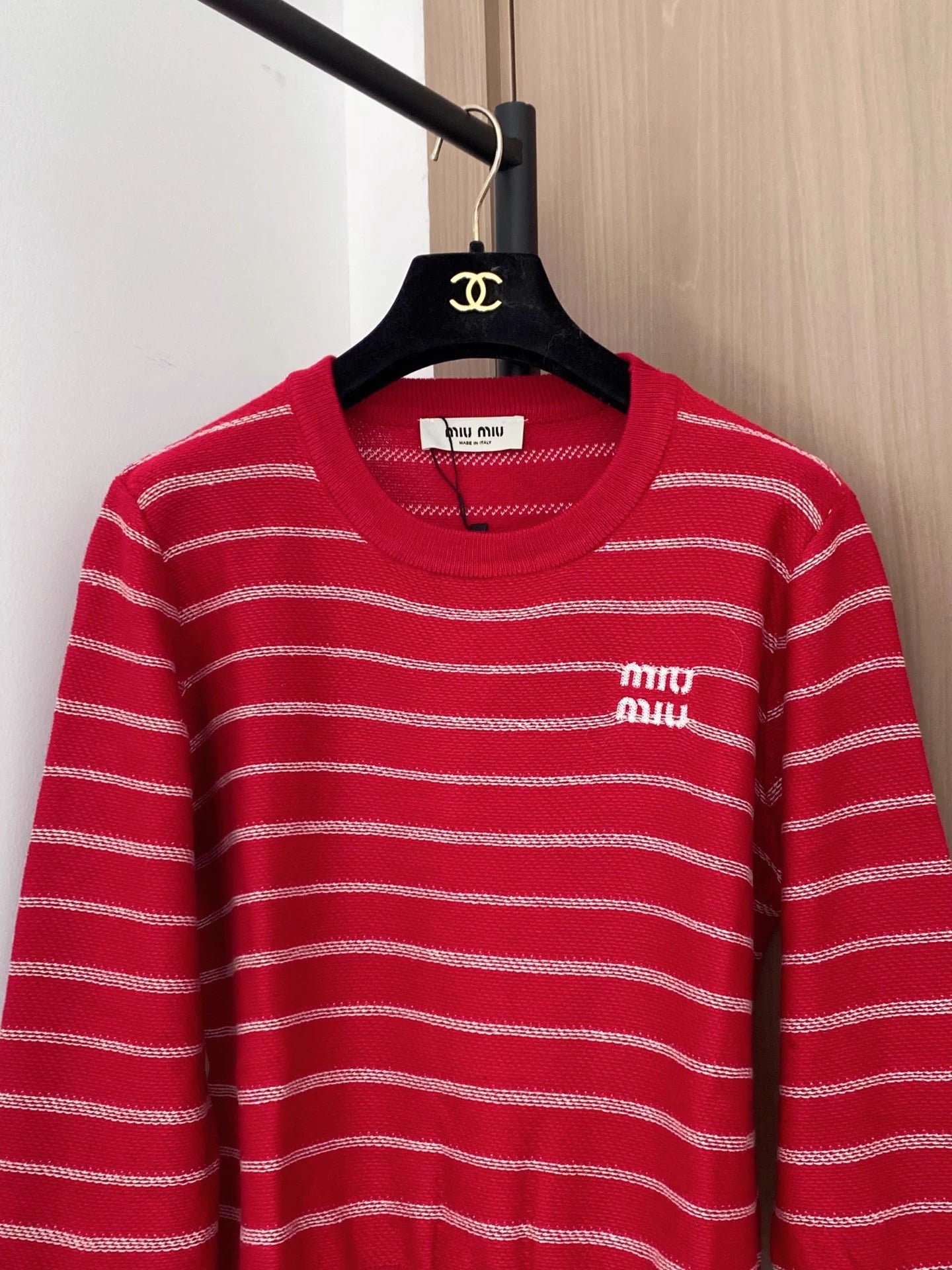 Color-blocked striped top