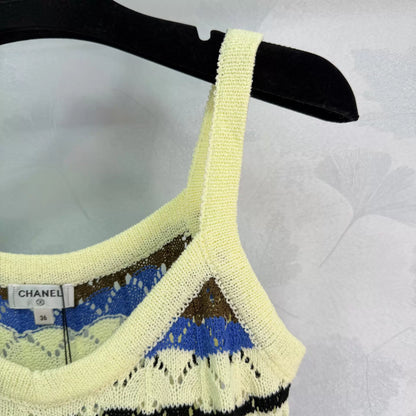 26ss Wavy Striped Knit Vest