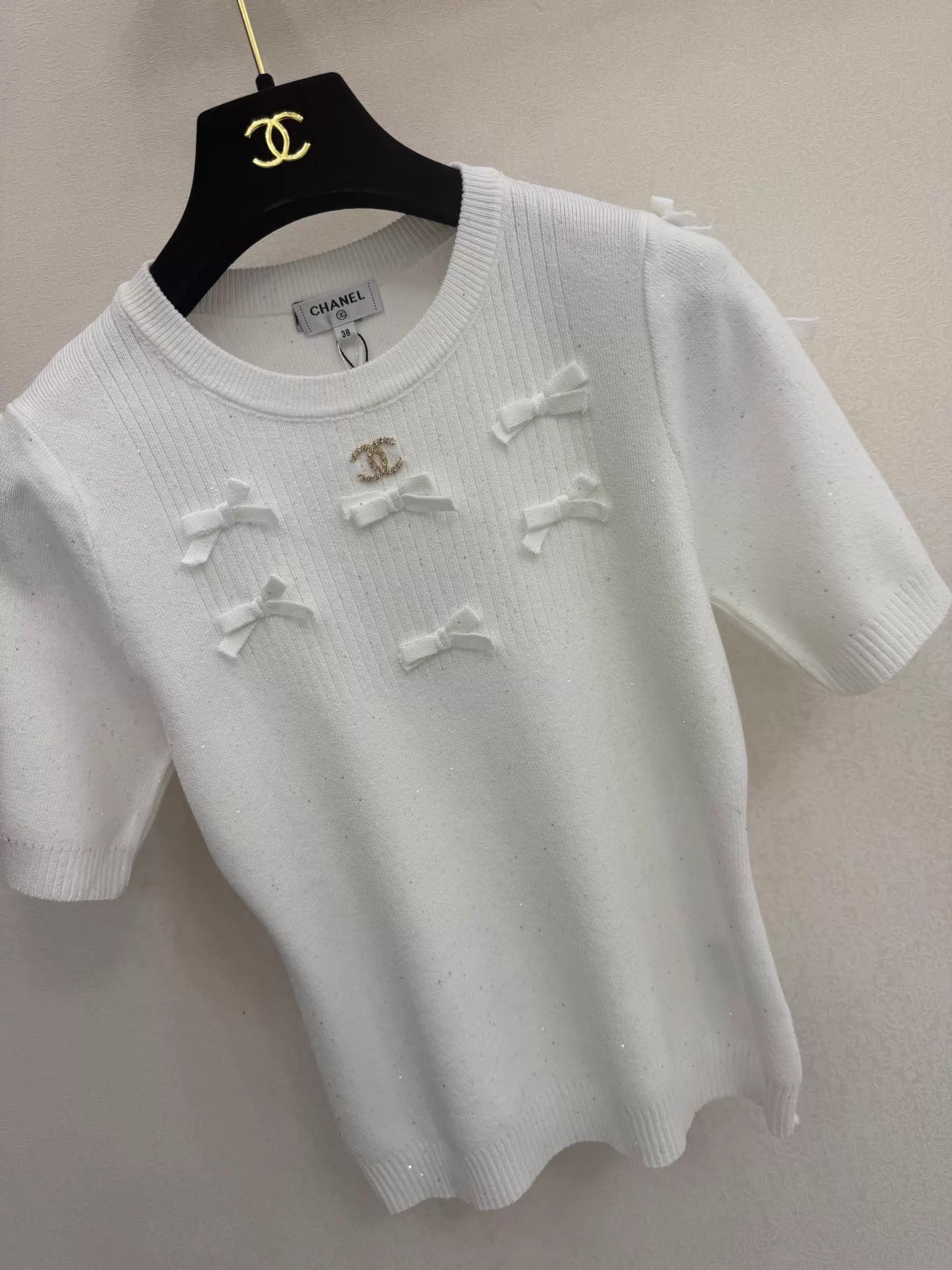 26ss Bow Knit T-Shirt