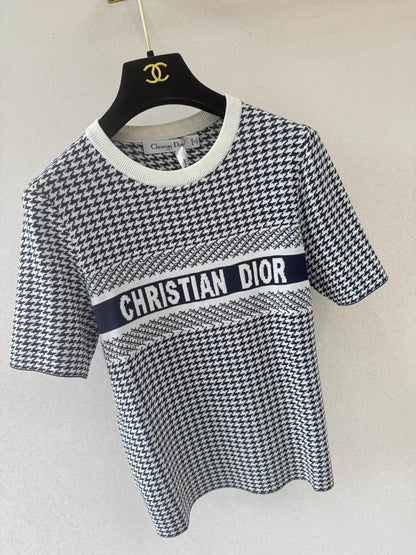26ss Tweed Knit T-Shirt