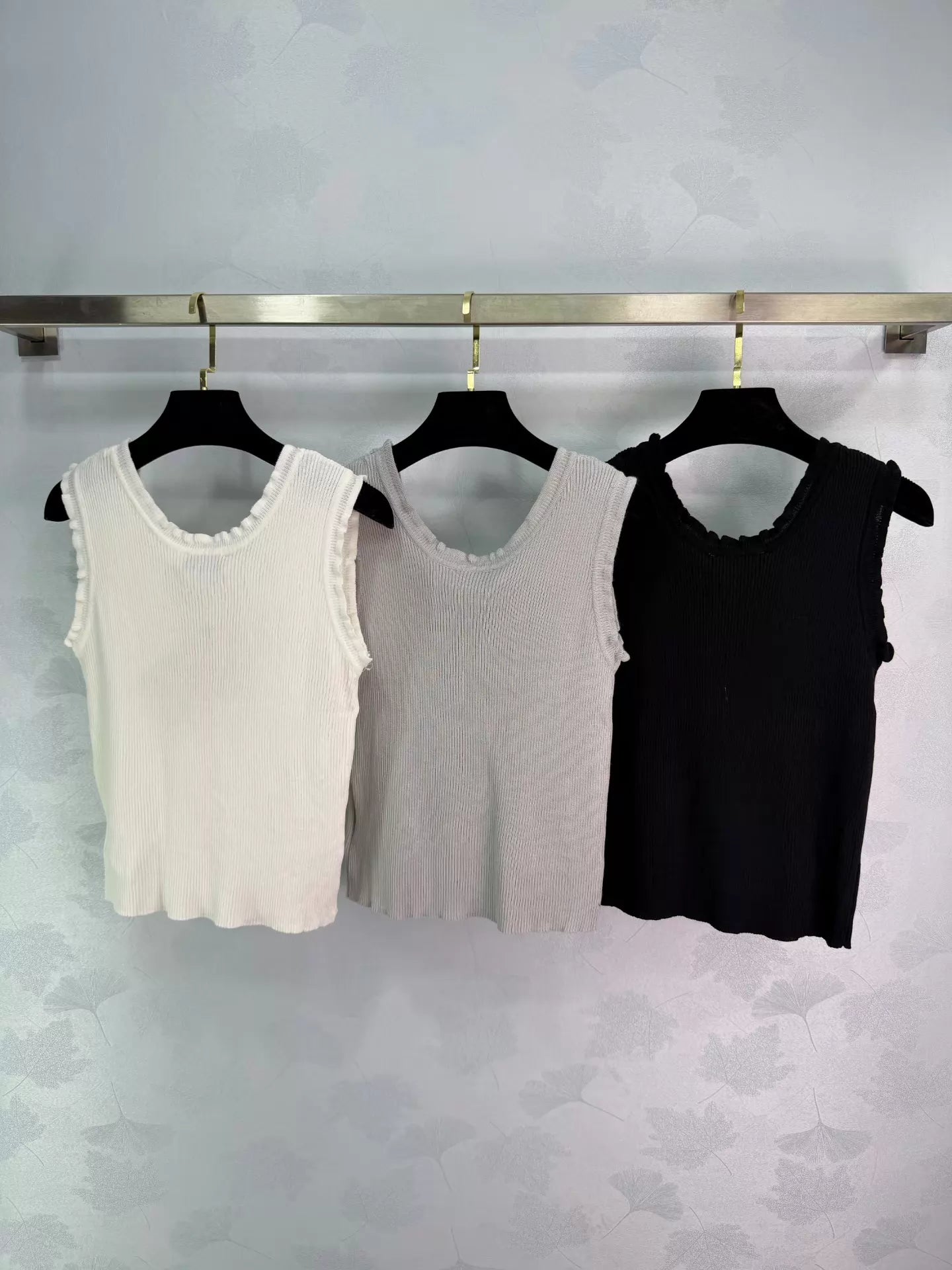 Embroidered Knit Vest