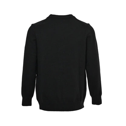 25fw Letter jacquard round neck sweater