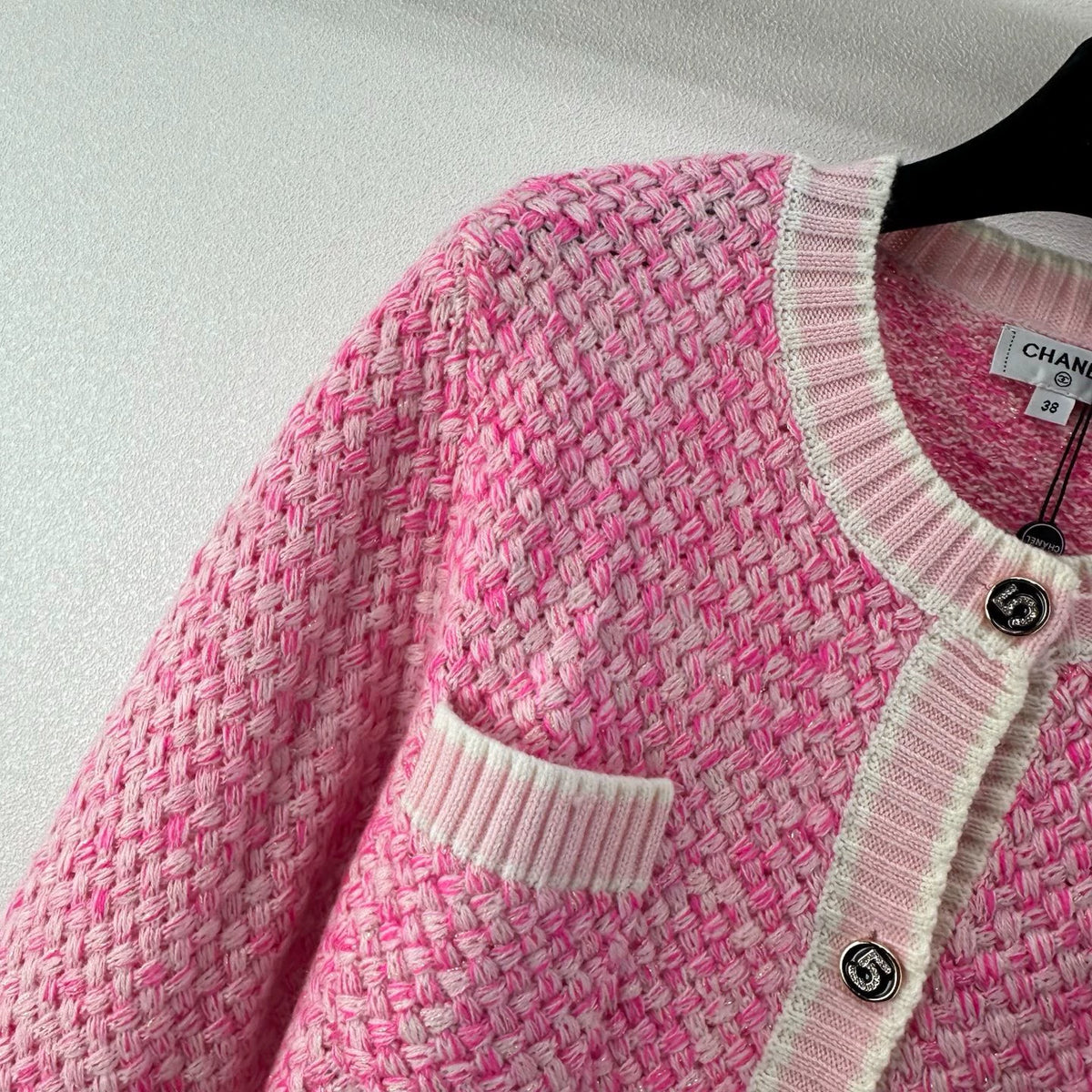 26New Pink Knitted Cardigan