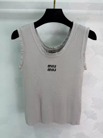 Embroidered Knit Vest