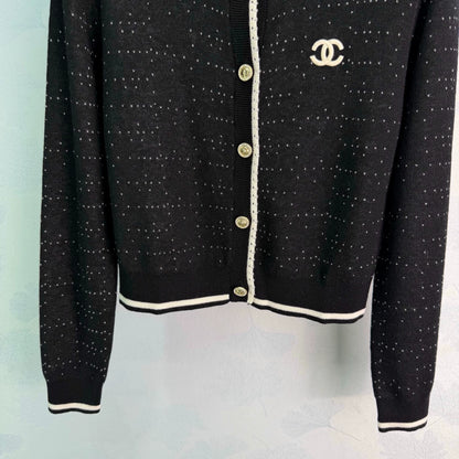Chanel / 26 Early Fall Color-Block Knit Cardigan