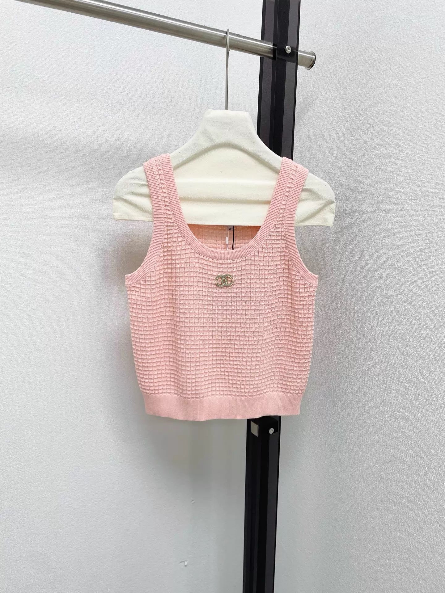 26ss Logo knitted vest