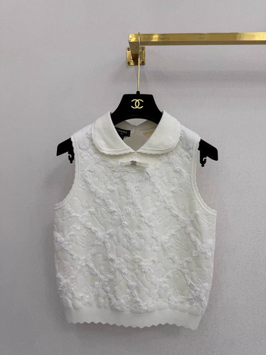 26ss Lace Knit Vest