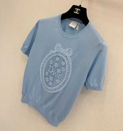 26ss Crew neck knit T-shirt