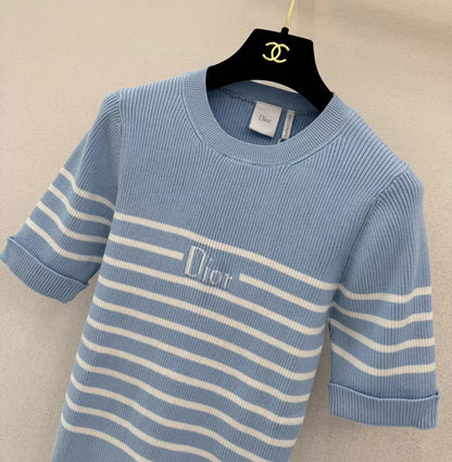 26ss Striped Knit T-Shirt