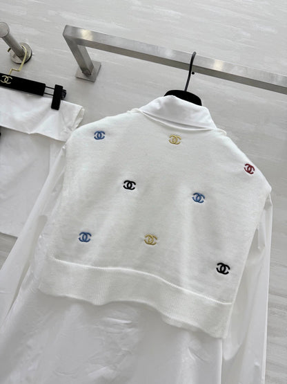 Shawl style two-piece shirt set (vintage series)