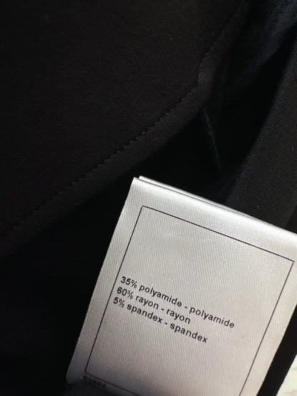 Chain pocket flared trousers