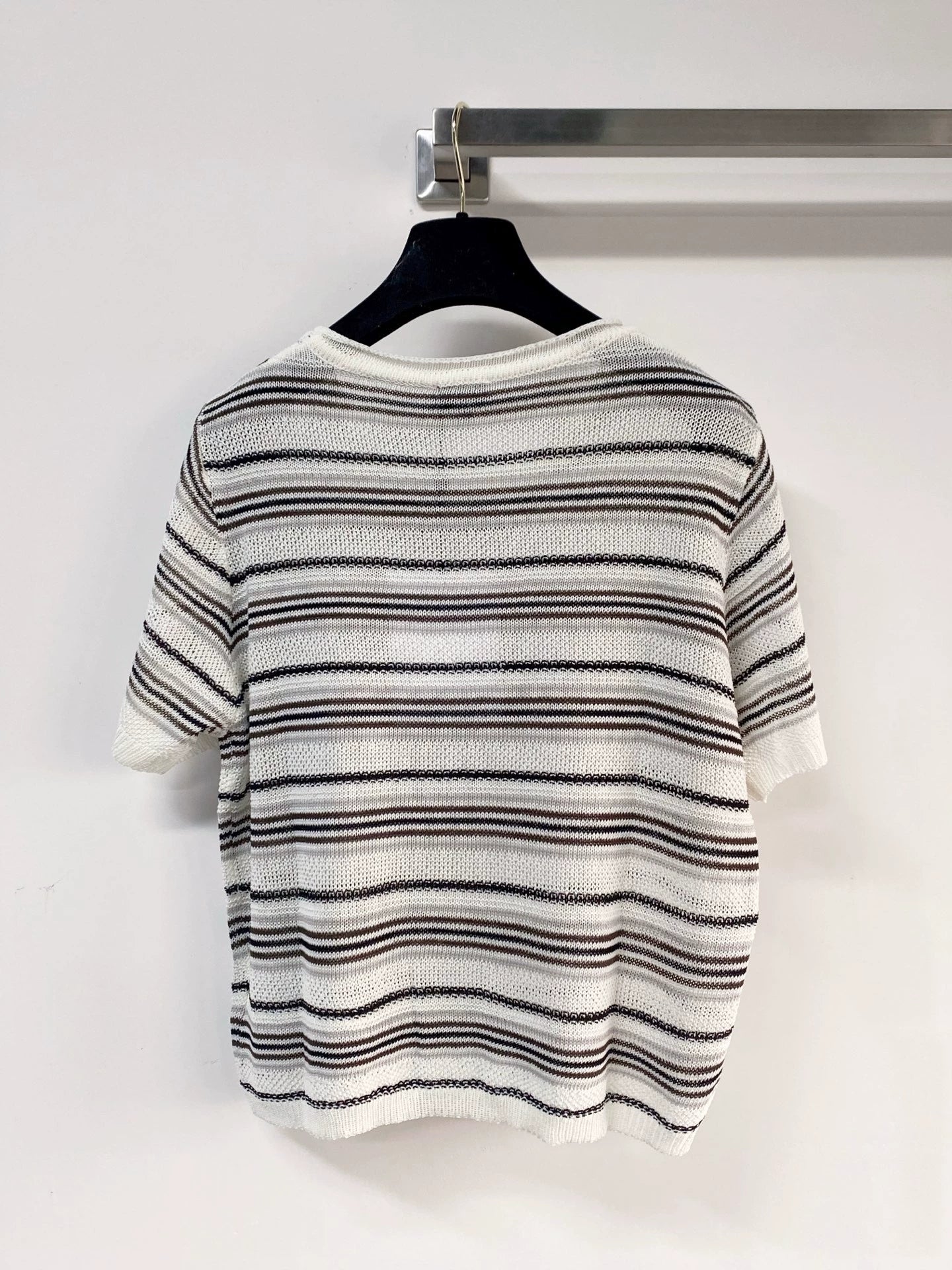 26ss Striped knit T-shirt