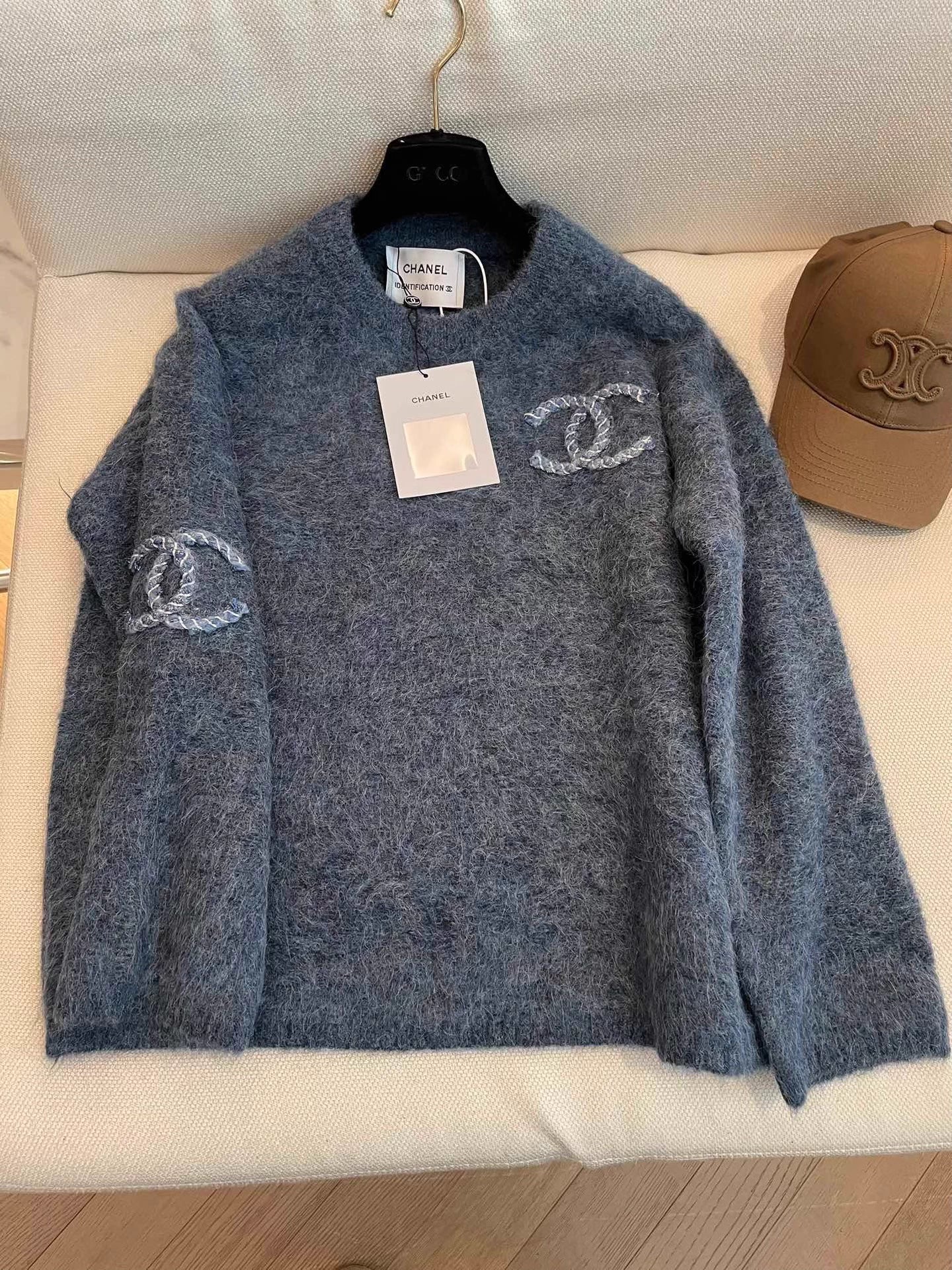 Haze Blue Crew Neck Sweater