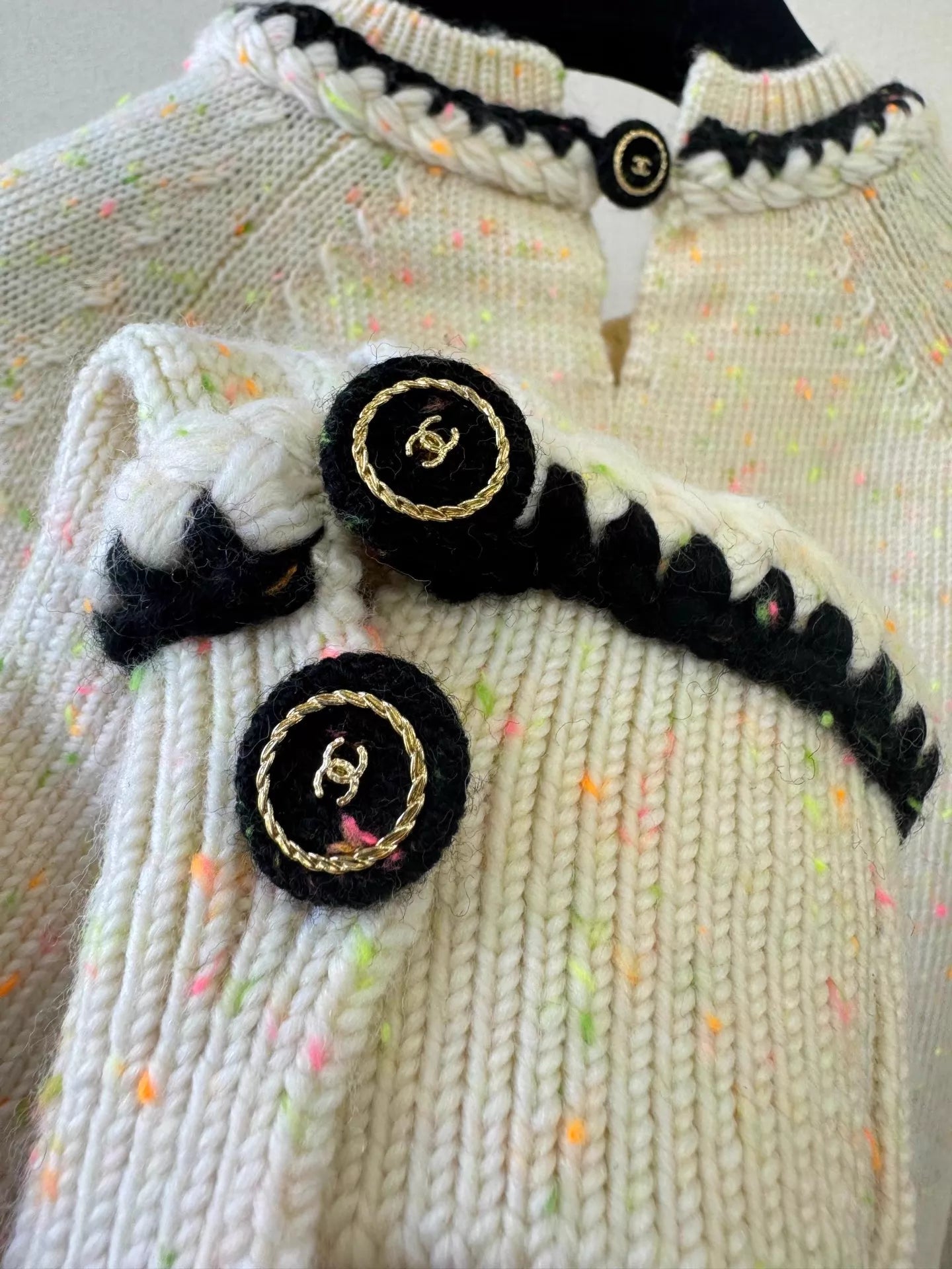 Jacquard Wool Knit Sweater