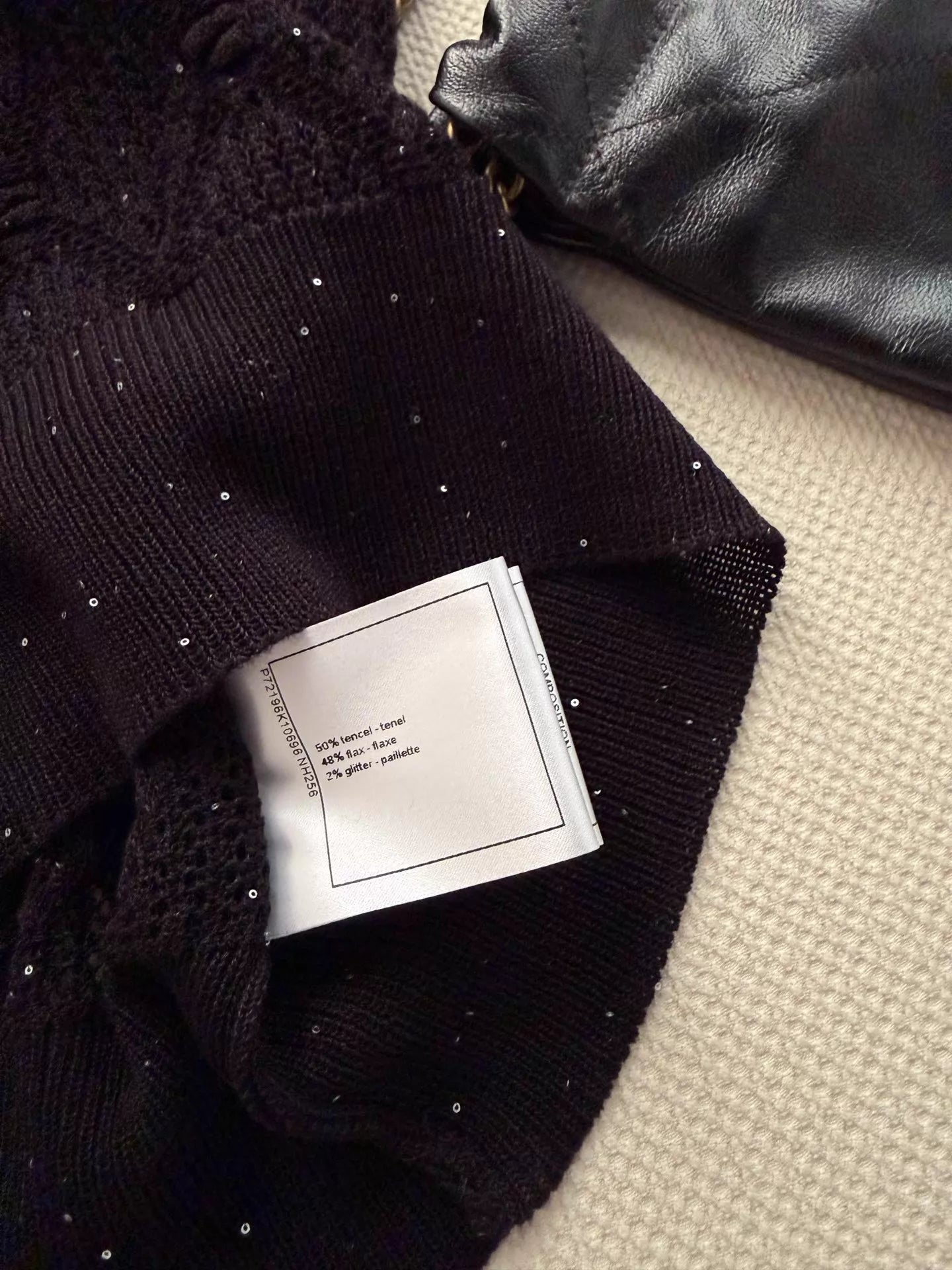 26ss Hollow-out knit T-shirt