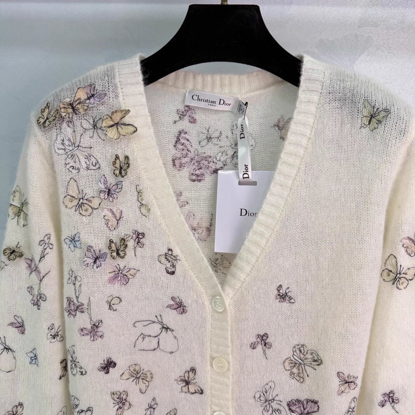 Butterfly Embroidered Knitted cardigan