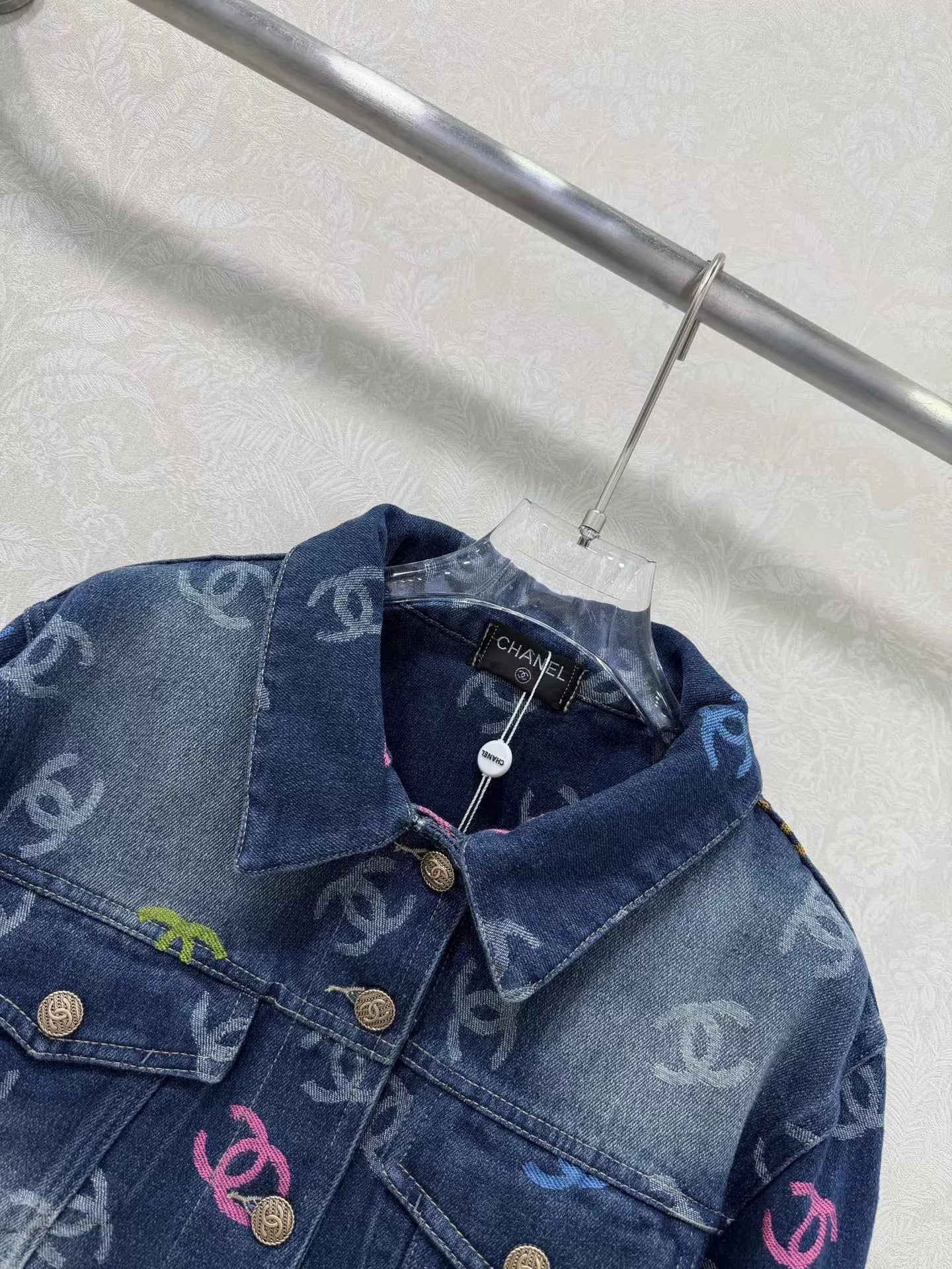 Jacquard Denim Jacket