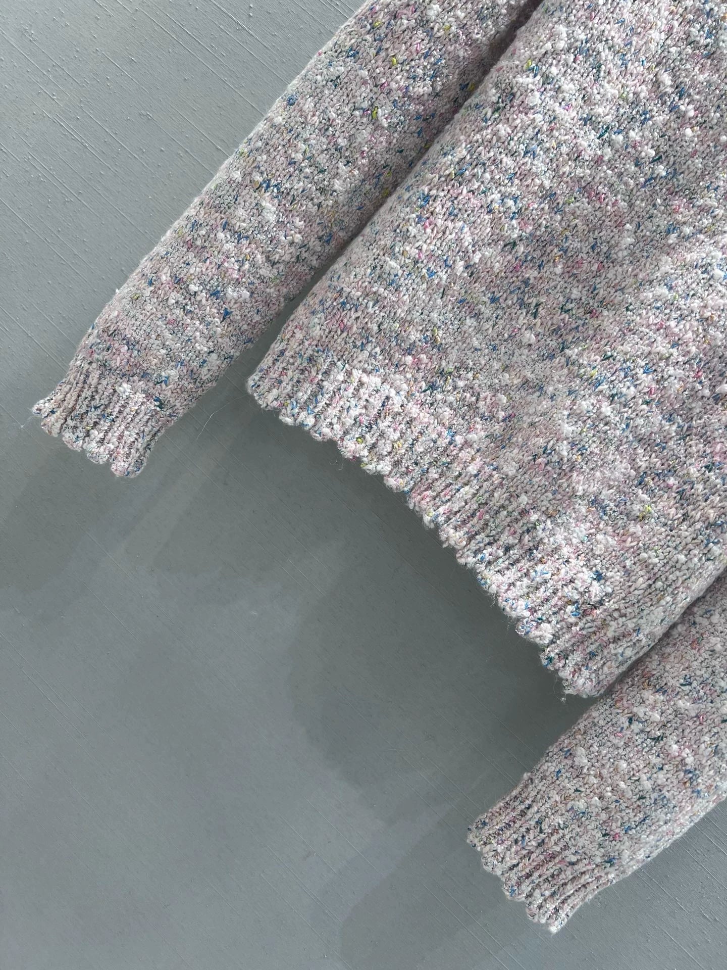 Collared knit wool sweater