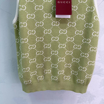 26ss Jacquard Knit Vest
