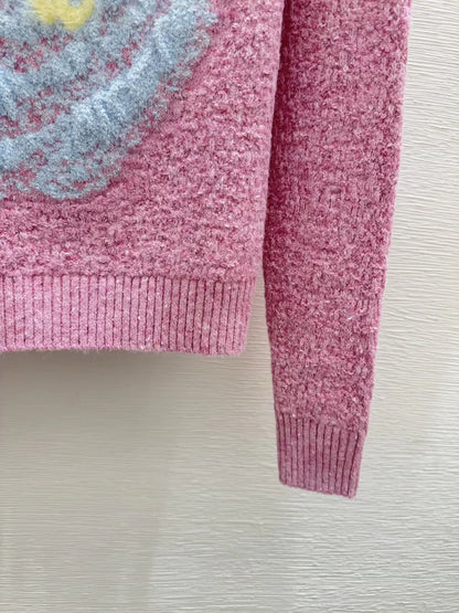 Rose Jacquard Sweater