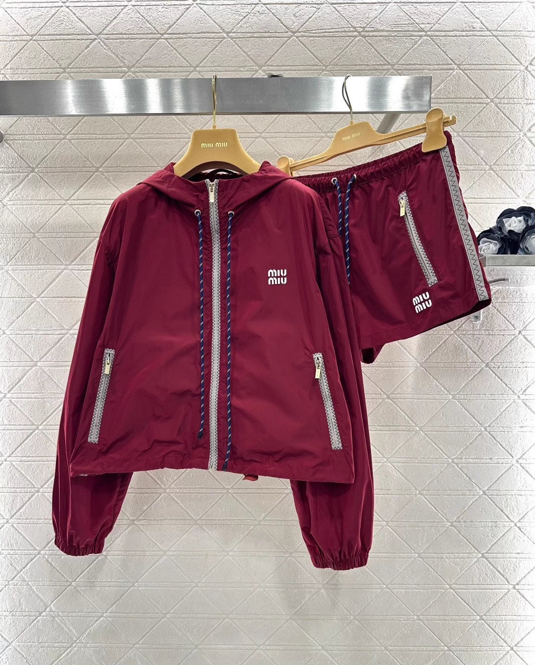 Hooded Jacket and Shorts Set