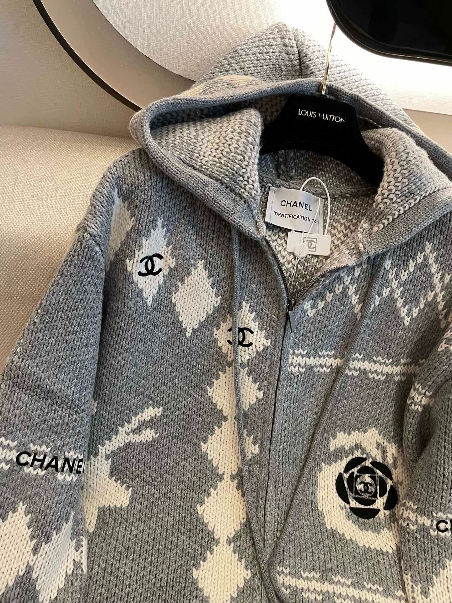 Hooded Zip-Up Sweater