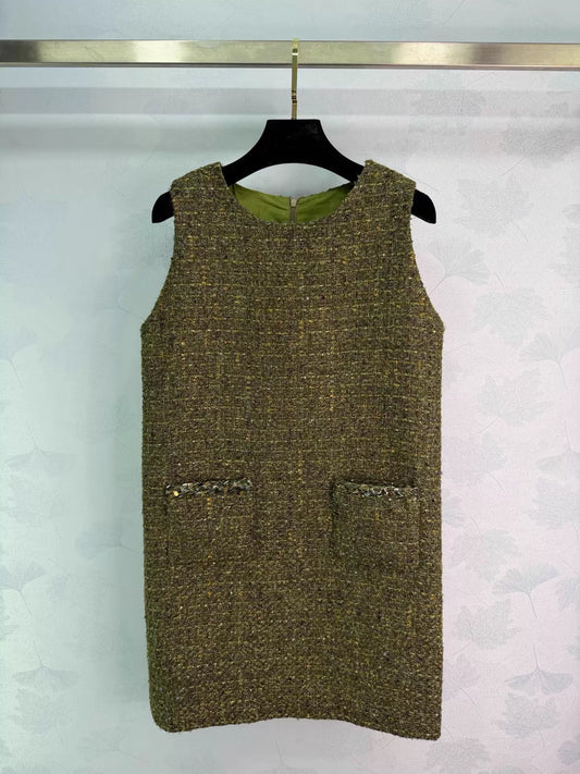 Tweed Vest Dress