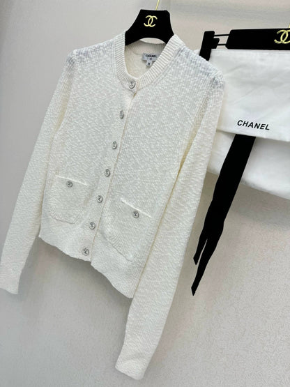 Granular knit cardigan