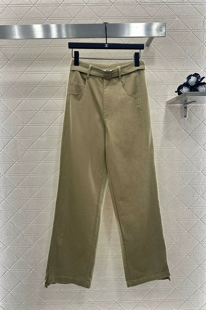 Mi 25 Belted casual wide-leg trousers