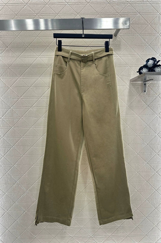 Mi 25 Belted casual wide-leg trousers