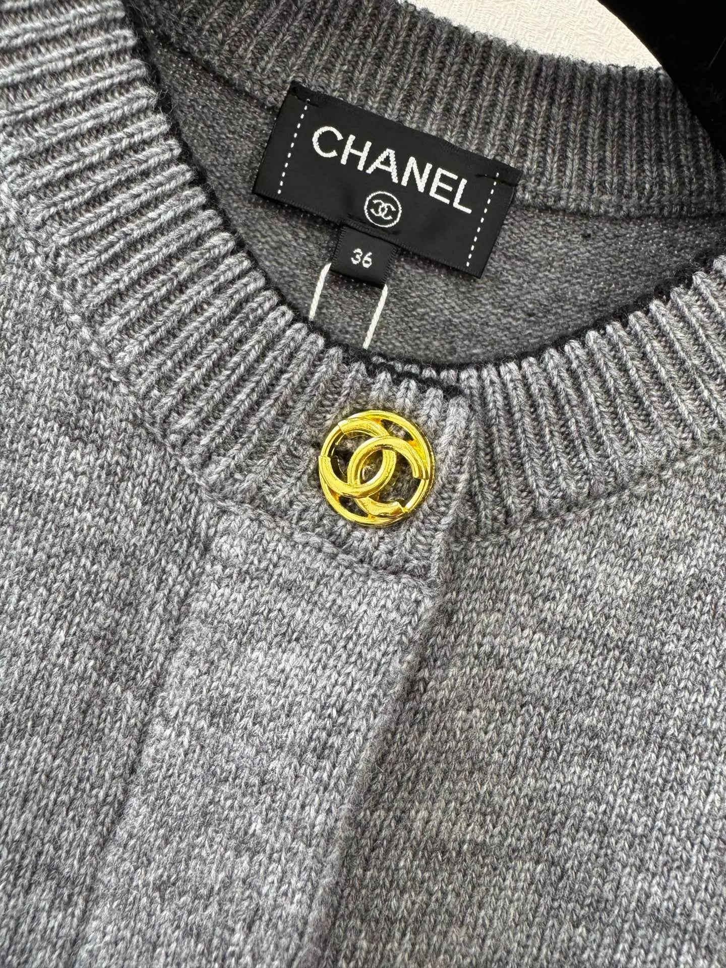 Grey Knitted Short Cardigan