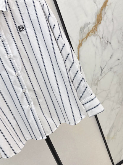 25fw Embroidered bat sleeve shirt