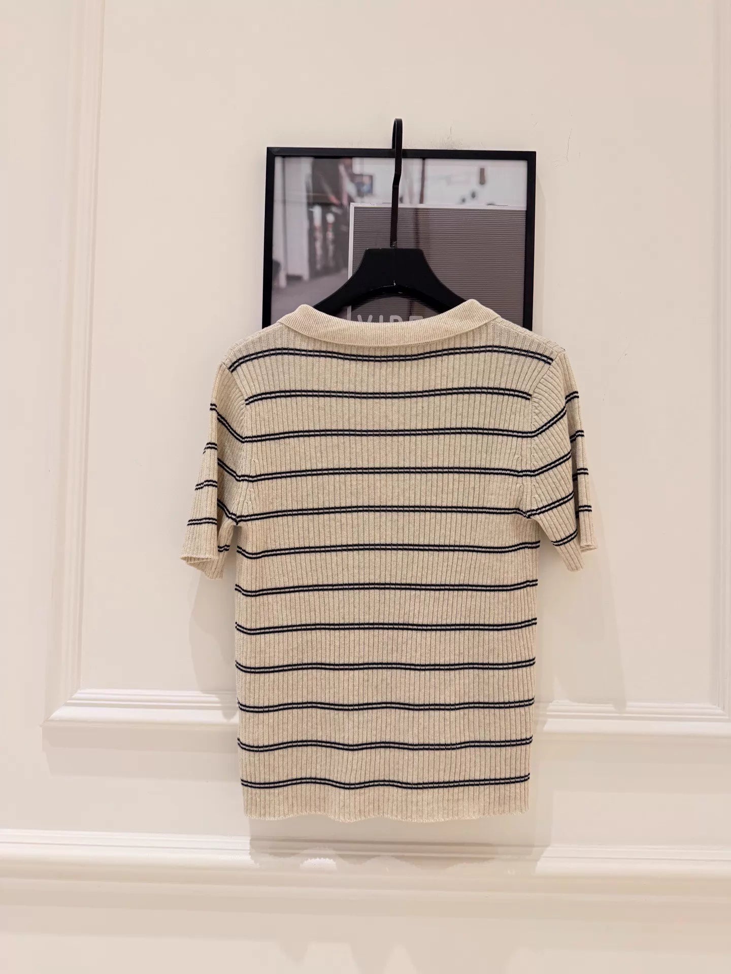 26ss Striped Knit Polo Shirt